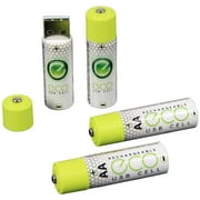 4 pcs AA USB Rechargeable Battery Lithium Batteries 1.5V USBcell