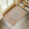 thumbnail image 4 of Boho Retro Light Orange Carpet Door Mat 30 X 17 Inch Welcome Doormat Indoor Outdoor Entrance Floor Mat Non Slip Spring Summer Decor Rubber Mats, 4 of 6