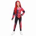 thumbnail image 2 of Red Halloween Costumes Rise of Red Cosplay Set of 6, Red Outfit with Wig, Choker, Headband and Gloves Outfit, Full Dress-Up Apparel for Anime Themed Party Events, 2 of 9