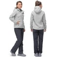 thumbnail image 5 of 33,000ft Women's Softshell Jacket, Fleece Lined Warm Jacket Light Hooded Windproof Coat for Outdoor Hiking, 5 of 7