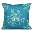 thumbnail image 2 of Simply Daisy 16" x 16" Morning Birds Floral Print Pillow, Gold, 2 of 2
