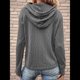 thumbnail image 5 of Sudadera con Capucha para Mujer, de Gran Tamaño, Informal, de Larga, con Cordón Ajustable Gris L, 5 of 7
