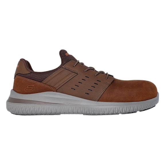 Skechers Work Men's Delson 3.0 Tyoll No Tie Fit™ Slip Resistant Carbon Nano Toe Work Shoes