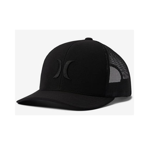 Hurley Men's Del Mar Trucker Hat Cap (Black/Black)
