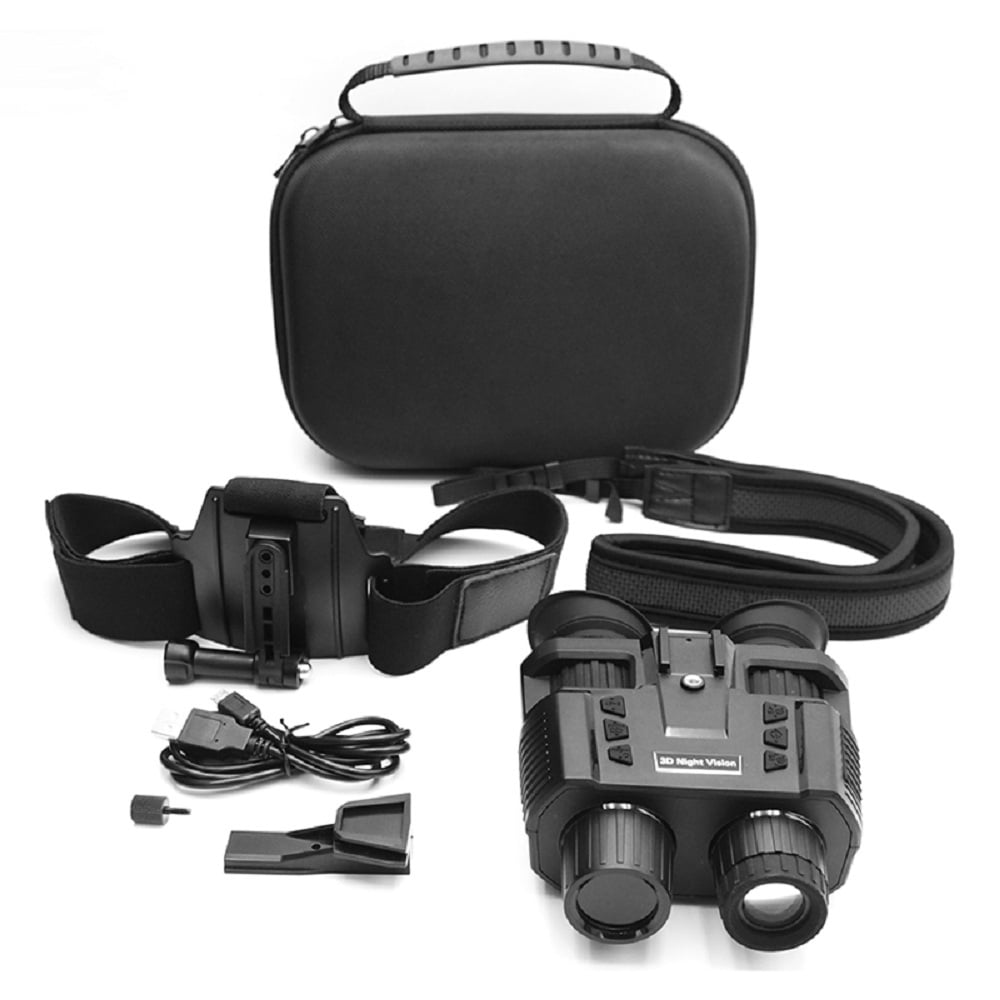 JIFON Dual Screen Night Vision Binoculars with Head Mounted Goggles for Military Game Hunting
