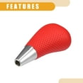 thumbnail image 7 of Unique Bargains Gear Shift Knob Car Inner Gear Shifter Knob  for Scion XD 2008-2014 Faux Leather Plastic Red, 7 of 7