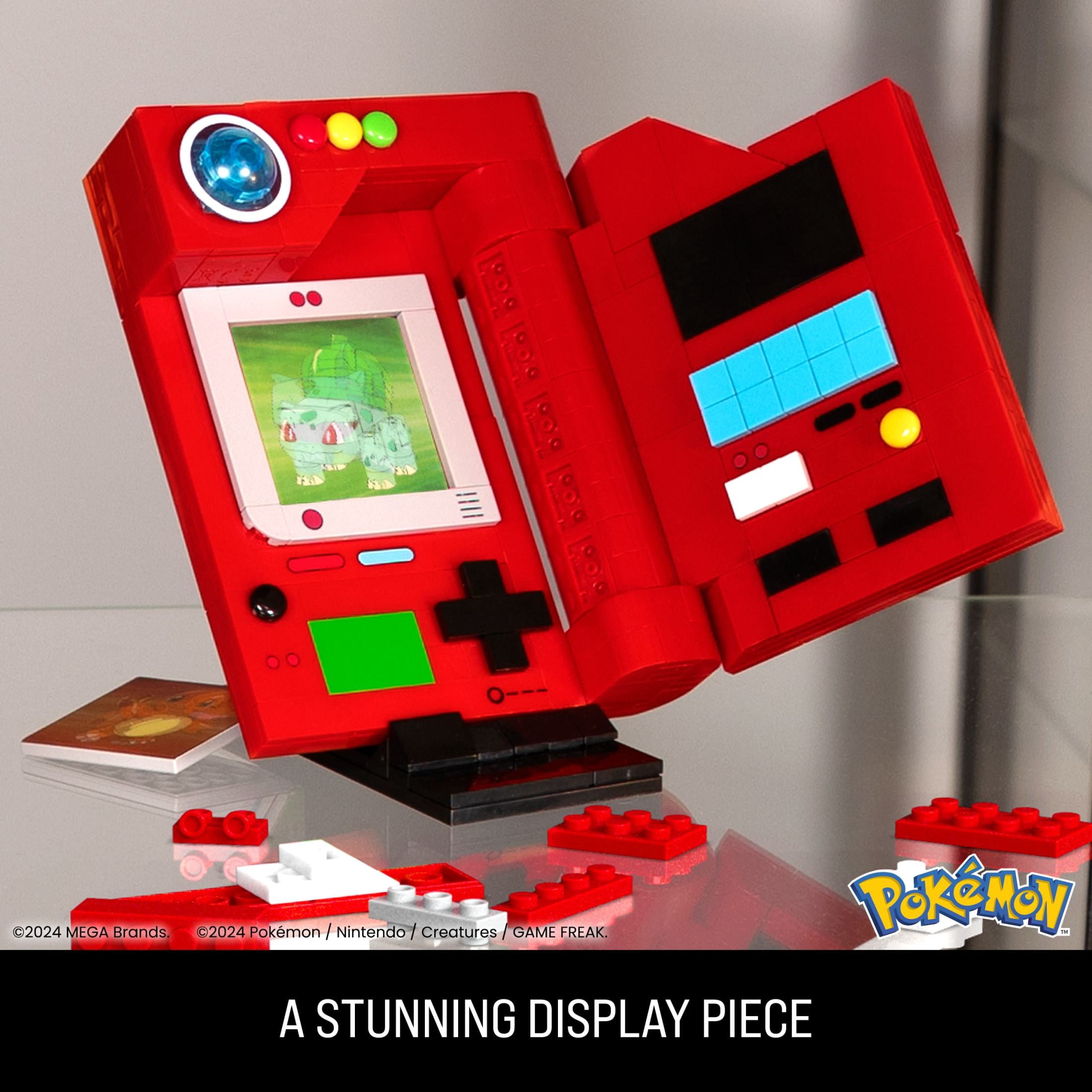 MEGA Pokémon Kanto Region Pokédex Building Kit (322Pieces) for Collectors, Plastic