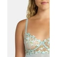 thumbnail image 6 of Just Sexy Lingerie Women’s and Women’s Plus Bridal, Embroidered Babydoll with Sheer G-String, Sizes S-3X, 6 of 8