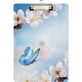 thumbnail image 2 of FMSHPON Cherry Blossoms Blurred Clipboard Hardboard Wood Nursing Clip Board and Pull for Standard A4 Letter 13x9 inches, 2 of 7