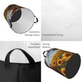 thumbnail image 2 of Balery Cloud Sky Sunflower Cow Cesta de ropa redonda con asas, impermeable, independiente, para ropa, juguetes, dormitorio y familia-Medium, 2 of 6