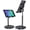 Full Black, variant on Cell Phone Stand Adjustable Phone Holer for Desk, Computer Office Desk Accessories for iPhone 16 Holder Women Kitchen Essentials Fits Switch Kindle iPads Tablet 4-10in (Full Black)