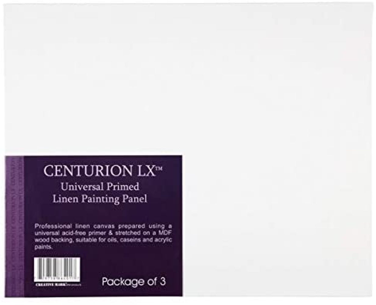 Centurion All-Media Primed Linen Panels 3-Pack 16x20" 