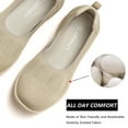 thumbnail image 5 of LEDINEY Women's Flats Slip On Shoes Comfortable Walking Shoes Flats for Women Dressy Ballet Shoes, Beige, 5 of 8