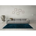 thumbnail image 3 of Ahgly Company Indoor Round Abstract Light Blue Modern Area Rugs, 5' Round, 3 of 4