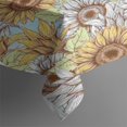 thumbnail image 3 of Sunflower Pattern Rectangle Tablecloth 60"x84",Waterproof Polyester Rectangle Table Cloth, Wipeable Spillproof Polyester Tablecloth for Dining, Camping, Indoor and Outdoor, 3 of 5