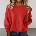 thumbnail image 2 of Gkeoshab Sweaters for Women Womens Oversized Fleece Sweatshirts Fall Fashion 2025 Pullover Sweaters Winter Clothes Winter Clothing for Women, 2 of 4