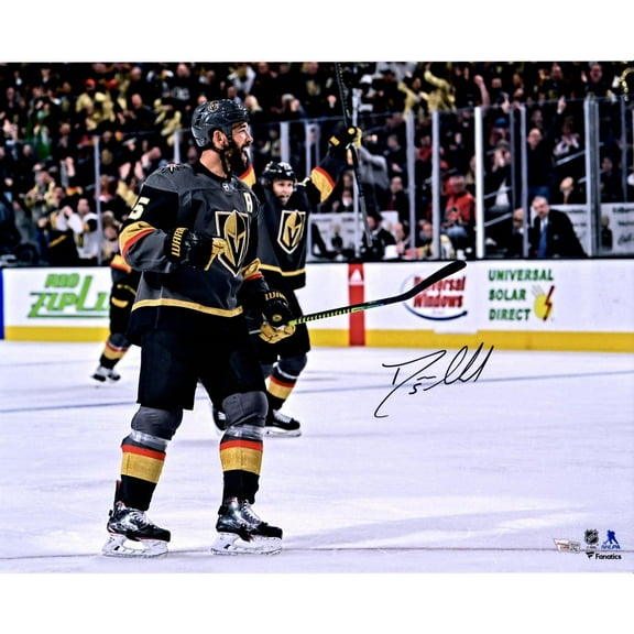 Deryk Engelland Vegas Golden Knights Autographed 16" x 20" Black Jersey Goal Celebration Photograph - Fanatics Authentic Certified