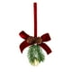 thumbnail image 5 of xihome Adorno colgante de campanilla de viento con lazo navideño de franela afelpada para decorar el rbol de Navidad y fiestas., 5 of 6