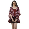 thumbnail image 1 of Moomaya Front Open Printed Shrug Beach Clothes For Kimono Cardigans For Women, 1 of 5