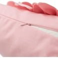 thumbnail image 6 of JWH 3D Soft Touch Flower Decorative Pillow Case Removable Cover for Living Room Bedroom Decor 18x18inch Pink, 6 of 9