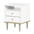 thumbnail image 2 of Table de chevet 2 tiroirs pour Enfants, fini Blanc solide, collection Dylane de Meubles South Shore, 2 of 13