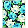 thumbnail image 2 of Chiffon Printed Mid Summer Night Floral Rose Sheer Fabric for Dresses & DIY Decor (BLACK/GREY/YELLOW, HalfaYard), 2 of 6