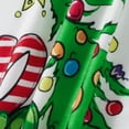 thumbnail image 6 of Christmas Family Matching Pajamas Set Xmas Tree Letters Print Tops+Plaid Pants Set Holiday Pjs Sleepwear Loungwear Outfit, 6 of 7