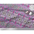 thumbnail image 2 of Soimoi Poly Georgette Fabric Geometric & Paisley Decorative Printed Fabric 1 Yard 42 Inch Wide, 2 of 2