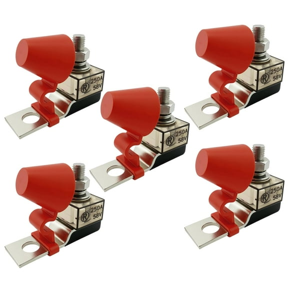 MRBF Fuse Block, Terminal Fuse 250AMP, IP66 Waterproof Protect Circuit for Charging Piles RV Car Cruise Cranes (5-Pack)