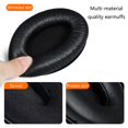 thumbnail image 4 of Almohadillas para los oídos de repuesto fáciles de usar para auriculares Sennheiser HD200 Pro, piel arrugada, 4 of 5