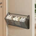 thumbnail image 5 of HongHeng Clearance Under $2.00 Bathroom Non Perforated Slipper Rack Wall Mounted Shoe Rack Bathroom Wall Door Shoe Storage Rack, 5 of 6