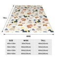 thumbnail image 3 of Honeii Dogs Print Fleece Blanket - Throw Blanket for Bed, Sofa, Couch, Camping, and Travel , Microplush Ultra Soft Warm Blanket-80"x60", 3 of 7