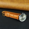 thumbnail image 5 of 22mm Tan Brown Ostrich Watch Band Men Quick Release Replacement Leather Strap Extra Soft Handmade Wristband Stainless Steel Gold Buckle Father's Day Gift for Dad Son Husband, 5 of 6