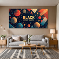 thumbnail image 6 of LUUFILx Black History Month Floral Celebration Banner Backdrop Colorful Decorations Background Party Supplies Photography Props Event Display, 6 of 8