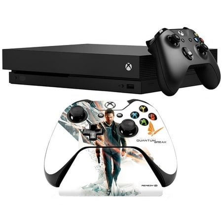 Microsoft Xbox One X 1TB Console Black (CYV-00001) with Microsoft XBOX ONE Official Quantum Break Controller Stand