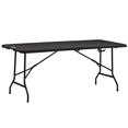 thumbnail image 1 of Outsunny 6 FT Outdoor Dining Table for 6, Folding Patio Table Steel Legs, 1 of 10