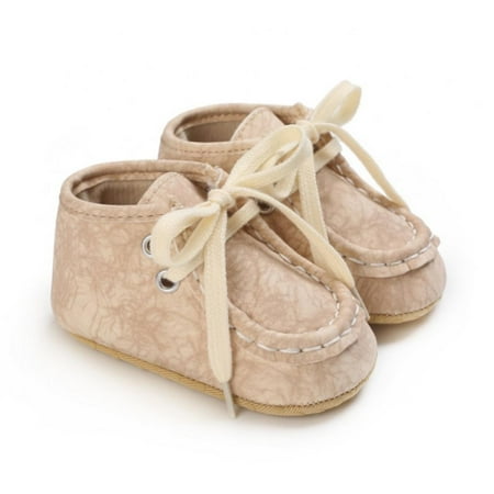 

Baby Girls Boys Canvas Shoes Toddler Infant First Walker Soft Sole High-Top Ankle Sneakers Newborn Crib Shoes 0-18Months