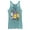 Tahiti Blue, variant on Women's Pokemon Mewtwo, Pikachu, and Psyduck Skateboard Decks Racerback Tank Top Gray Heather X Large