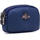 thumbnail image 1 of Cartera de cuero negra para mujerNavy-DoubleBeeZipper-Wallets-SimpleandCuteMiniWalletsforWomen, 1 of 5