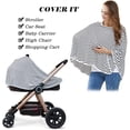thumbnail image 5 of 1 funda de lactancia y poncho de lactancia para bebé: funda multiusos para asiento de coche de bebé, funda para cochecito, protección corporal completa de 360 grados, regalo para niño y niña, 5 of 5