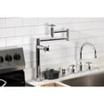 thumbnail image 3 of Kingston Brass KS8701DX Concord Deck Mount Pot Filler Faucet, Polished Chrome, 3 of 8
