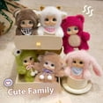 thumbnail image 5 of Cute family doll plush toy, animal pendant doll, birthday gift, height 7 inches, 5 of 13