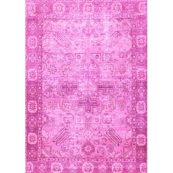 Ahgly Company Indoor Rectangle Persian Pink Traditional Area Rugs, 3' x 5'