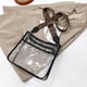 thumbnail image 2 of Bolso bandolera transparente Bolso de hombro de PVC transparente informal para concierto (negro) Ndcxsfigh  Para Estrenar, 2 of 8