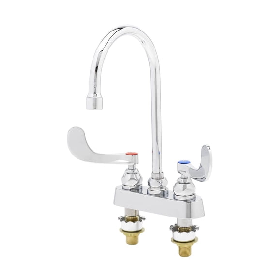 T And S Brass B-1141-04Xs-F12 1.2 GPM 4"W Deck Mounted Utility Faucet - Chrome