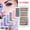 D, variant on DIR 1 Set Colored Eyelash Clusters Curly Eyelashes Pink Blue Colors Eyelashes Natural Wispy Mixed Length Eyelash Pack Soft False Eyelashes 14mm E Color