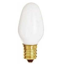 Satco S4726 120V 4/Card Candelabra Base 7-Watt 7C7 Night Light Bulb, White
