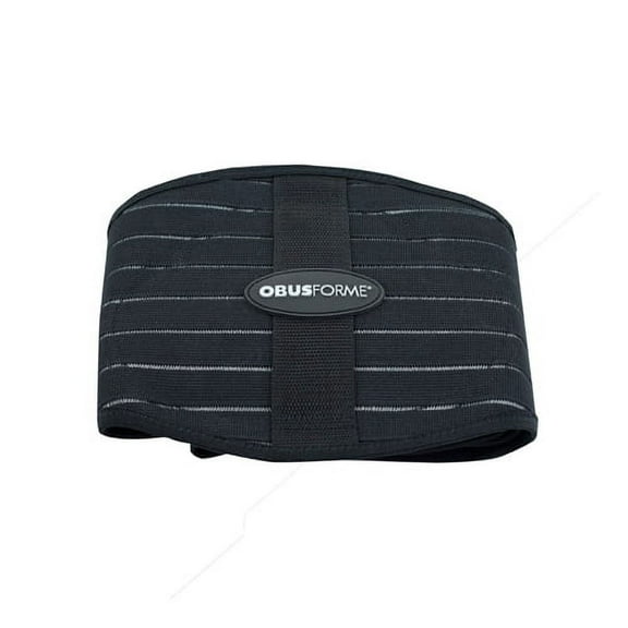 ObusForme Men’s Back Support Belt L/XL – Black, Adjustable Lumbar Support for Posture  Lifting