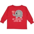 thumbnail image 3 of Inktastic My Abuelita Loves Me Gift Boys or Girls Long Sleeve Toddler T-Shirt, 3 of 5