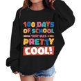 thumbnail image 2 of GiLiling Girls Boys 100th Day Of School Graphic Sweatshirts, Back to School Long Sleeve Pullover, Loose Casual Tops for Kids Campus Wear (Orange, 9-10 Years), 2 of 5